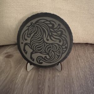 Slate Coaster - Zebra